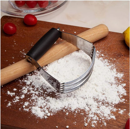 Stainless Steel Bench Scraper and Pastry Blender Cutter Set, Efficient...