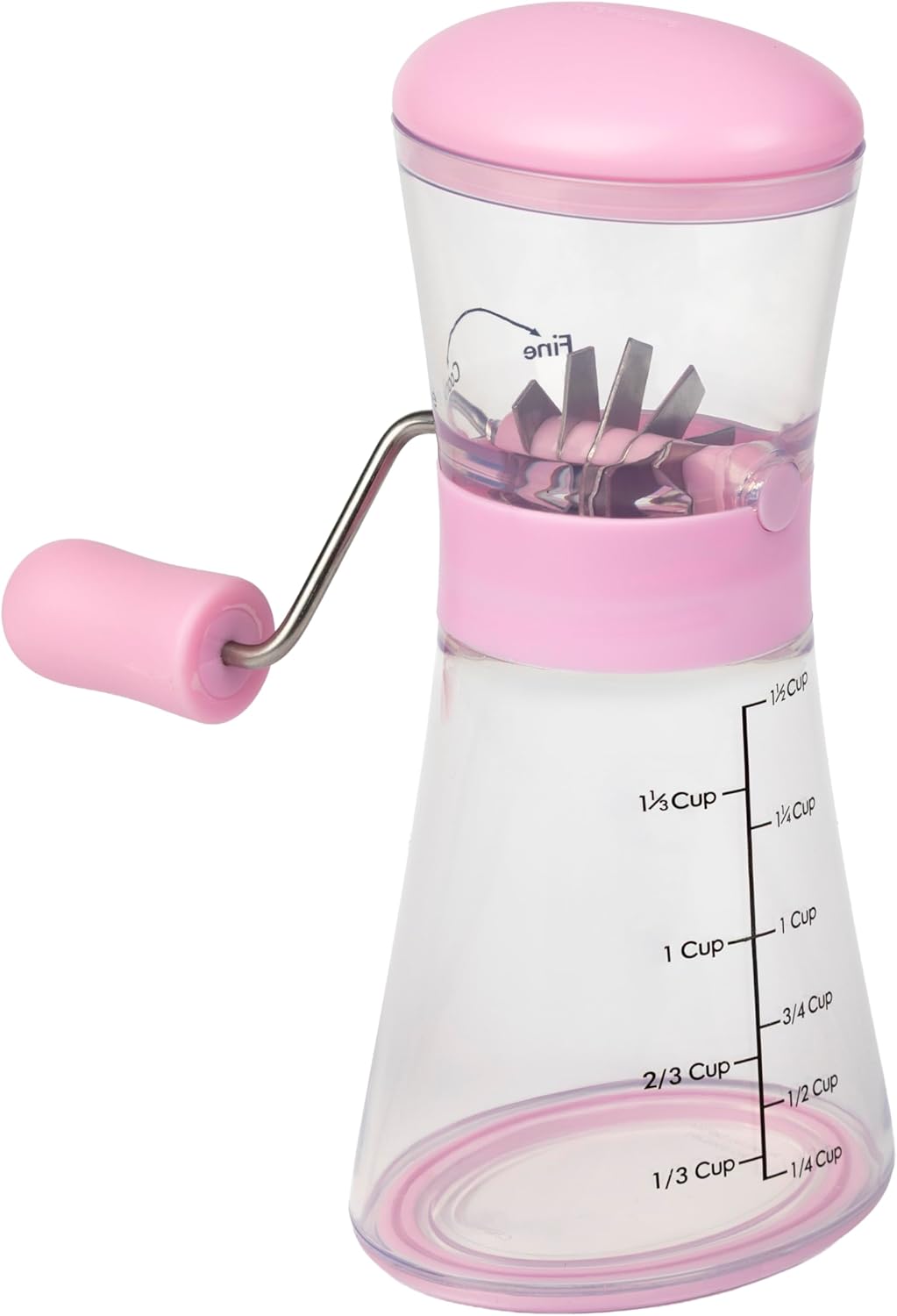 Prepworks by Progressive Nut Chopper with Non-Skid Base, Red