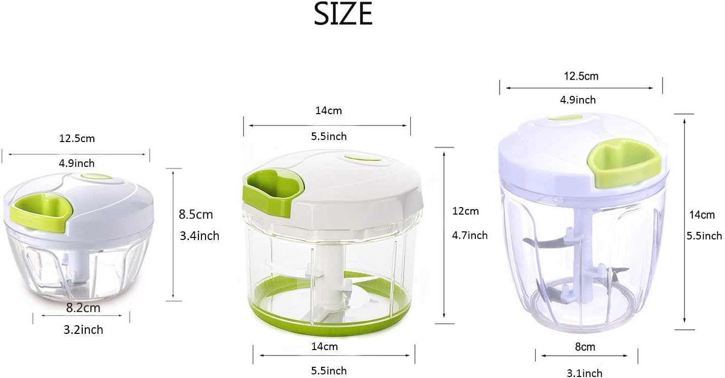 Vinipiak Manual Food Chopper for Vegetable Fruits Nuts Onions Chopper Hand Pull Mincer Blender Mixer Food Processor