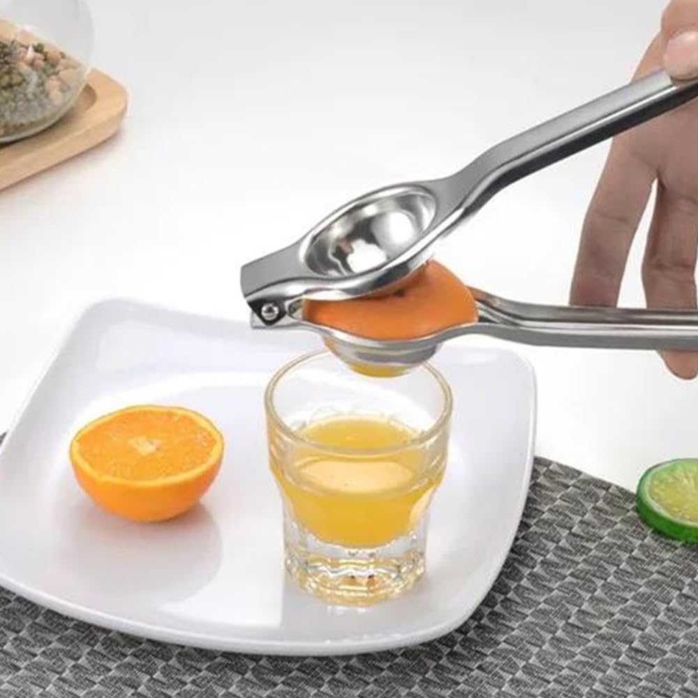 Manual Lemon Squeezer,Stainless Steel Engineered Hand Lemon Juicer,Safe Quick and Effective Juicing,Easy to Use & Clean,Press Hand Lime Citrus Fruit Juicers,Lime Squeezer Bar Tool