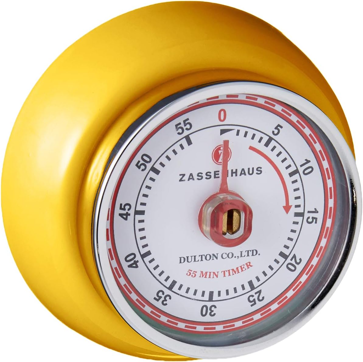 Zassenhaus Magnetic Retro 60 Minute Kitchen Timer, 2.75-Inch, Teal
