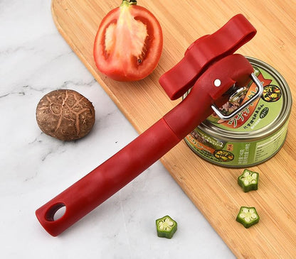 Fan Wu Safe Side-Cut Manual Can Opener – Smooth Edge, No Sharp Lid, Food-Safe, Handheld for All Can Sizes Compact & Durable Kitchen Tool