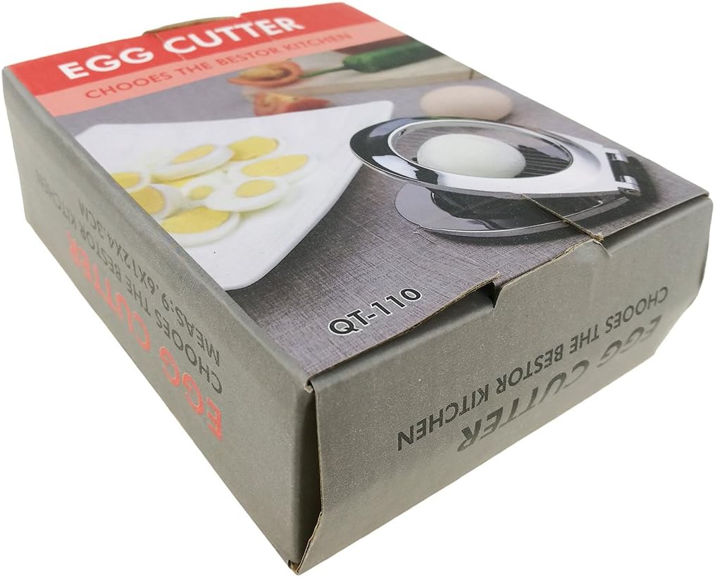 Stainless Steel Egg Slicer With 3 Slicing Styles