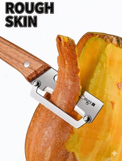 Vegetable Peeler,Nemesis of Bumpy Rough Root,Potato Peeler,Kitchen Sharp Stainless Steel Blade Veggie Gadgets for Fruit Apple Carrot Pumpkin Pineapple SugarCane Squash Papaya,(Right-Hand Only)