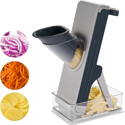 FEICO upgrade all safe mandoline slicer and chopper for kitchen, Multifunctional vegetable cutter for kitchen