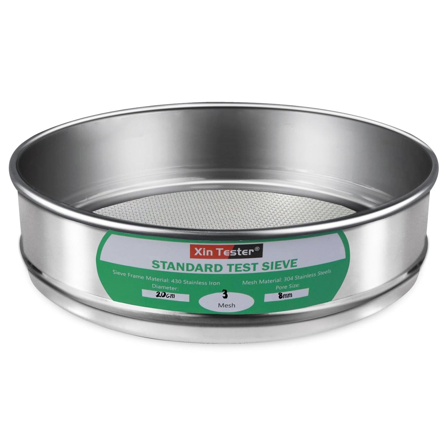 Xin Tester 325 mesh Standard Mesh Lab Sieves Laboratory Sample Test Analysis Sieve Dia 7.88 Inches