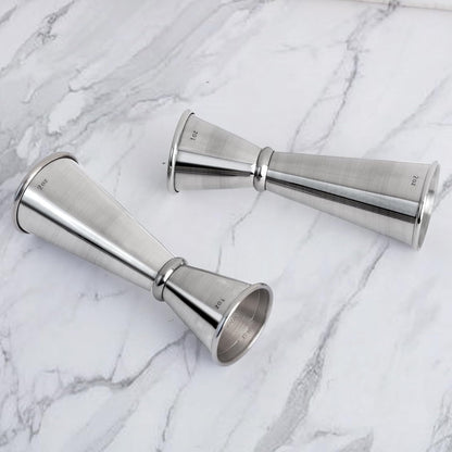 Briout Jigger for Bartending, Double Cocktail Jigger Japanese Premium 304 Stainless Steel Jigger 2 OZ 1 OZ with Measurements Inside