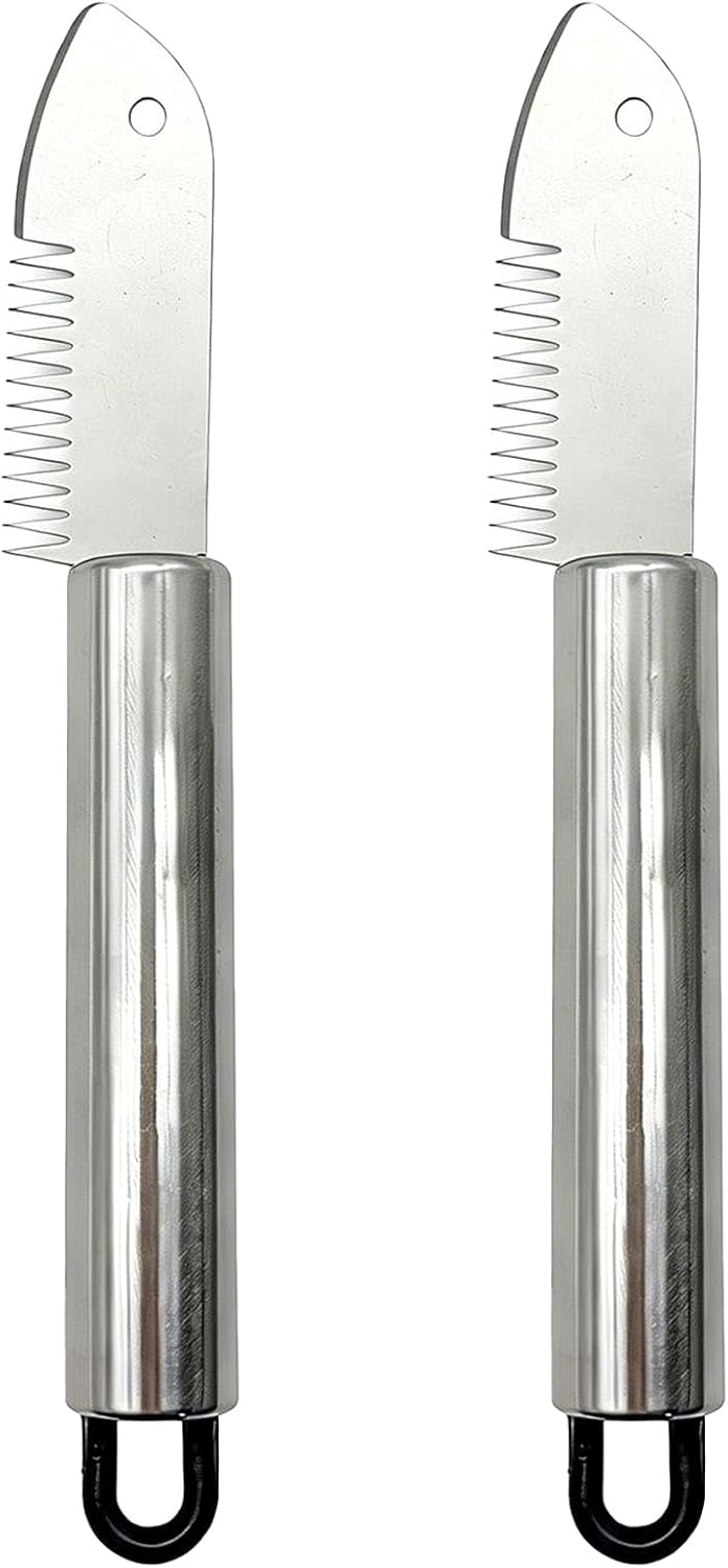 2-Piece Stainless Steel Multi-Purpose Julienne Peeler, Green Onion Shredder, Herb Cutter - Quick Shredding for Kitchen Dining - Vegetable Slicer, Cooking Tools, Easy to Use