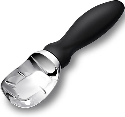 Rainspire Ice Cream Scoop Stainless Steel with Comfortable Handle, Ice Cream Scooper Heavy Duty, Ice Cream Spade Great for Spooning Frozen Hard Gelato and Sorbet, Cookie Dough, Melon, Purple