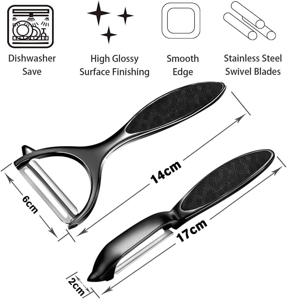 Vegetable peelers for Kitchen, Y shaped peeler for Vegetables, Fruits, Potatoes with Ergonomic Grip, 1 Pack