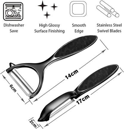 Vegetable peelers for Kitchen, Y shaped peeler for Vegetables, Fruits, Potatoes with Ergonomic Grip, 1 Pack