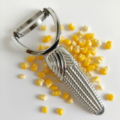 Duty Zinc Alloy Corn Stripper, Multi Function Corn Kerneler Creamer Tool Efficient Corn Peeler, Remover for Fresh Sweet Corn Vegetables Fruits