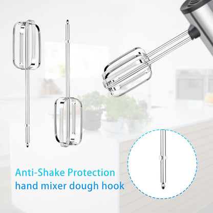 2pcs Hand Mixer Beaters Attachments Compatible with BLACK & DECKER, Universal Stainless Steel Electric Hand Mixer Whisk Replacement for Cooking and Baking