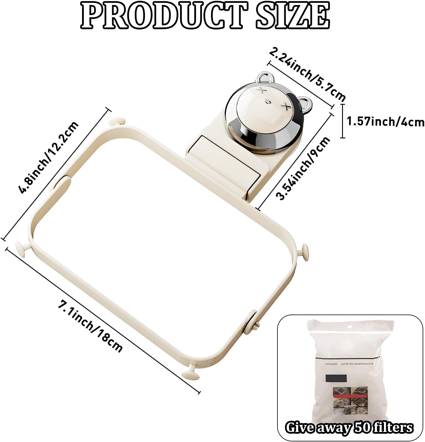 Kitchen Sink Strainer with 100 PCS Filter Mesh Bag, Food Waste Filter Basket, Suction Cup Folding Washing Vegetables and Fruits Drying Bag Holder(Silver)