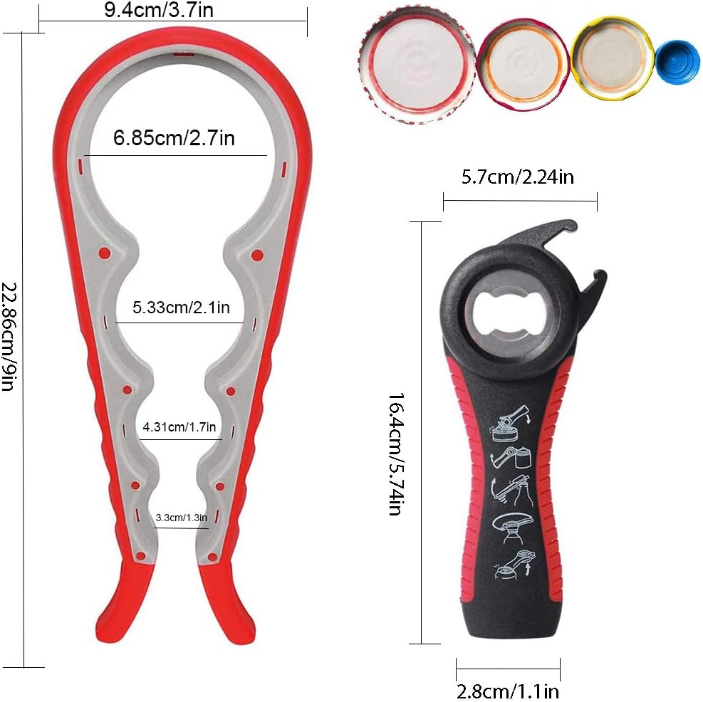 Easy-Twist Jar Opener: Maxracy Effortless Lid Opening for Weak Hands & Arthritis | Versatile Bottle Opener | Jar Openers & Bottle Openers