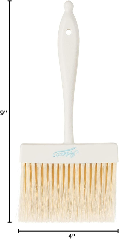 Ateco Pastry Brush, 2-Inch Wide Head with Natural White Boar Bristles & Molded Plastic Handle