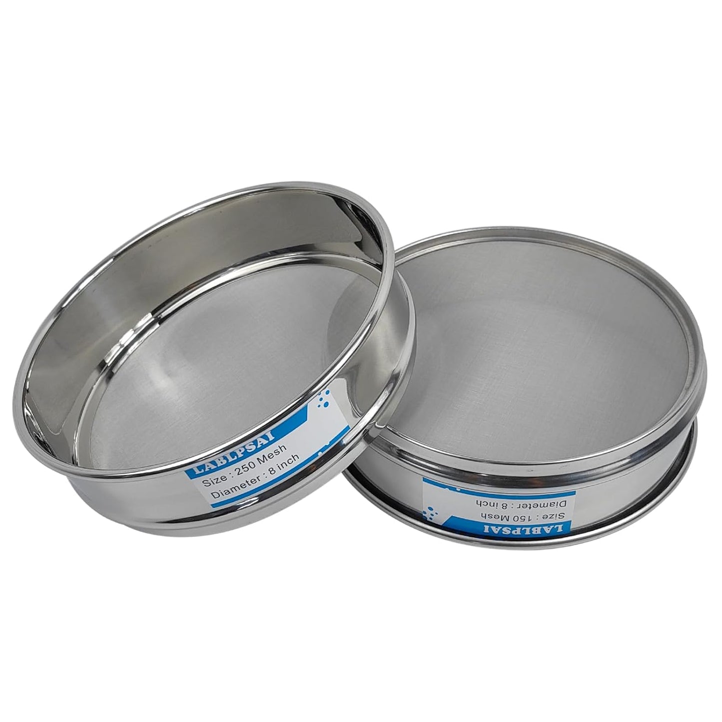 50 Mesh Lab Sieves 8" Diameter 304 Stainless Steel Wire Cloth Test Sieve for Industrial Laboratory Home