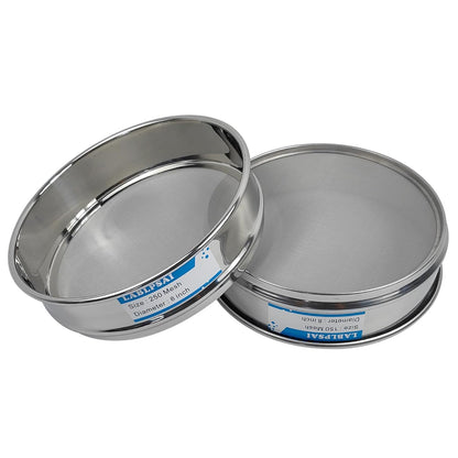 50 Mesh Lab Sieves 8" Diameter 304 Stainless Steel Wire Cloth Test Sieve for Industrial Laboratory Home