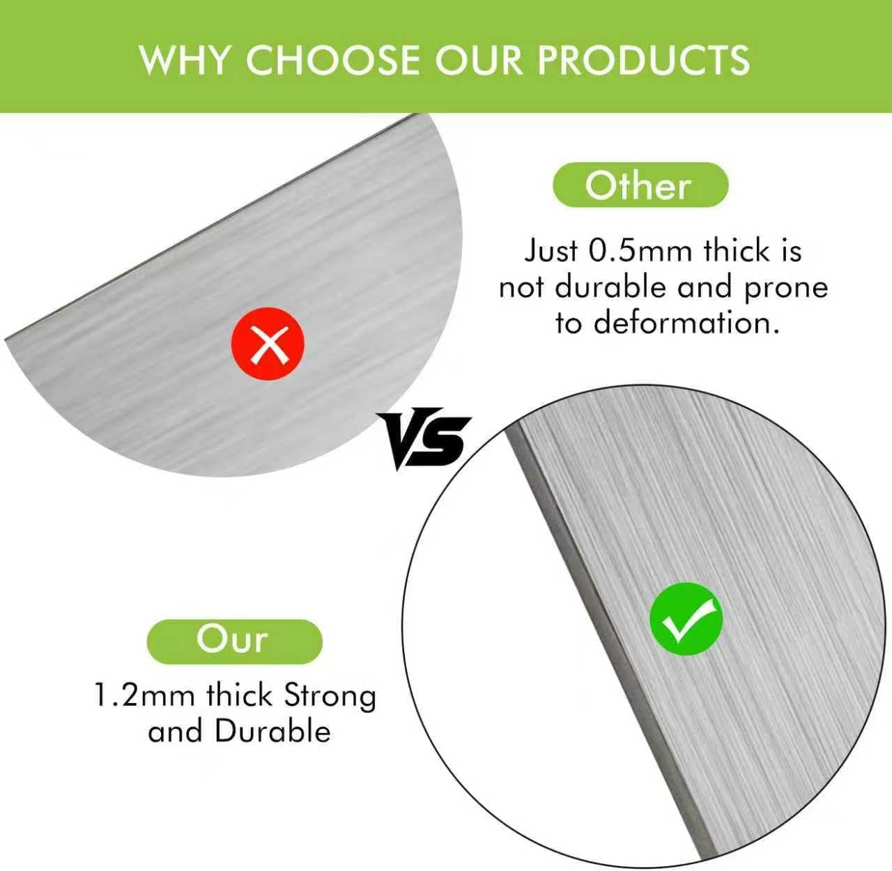 6" Stainless Steel Griddle Scraper Blades 6 Pack, Razor Sharp Grill Scraper Blades, Replacement Blade for Griddle & BBQ Grill Scraper