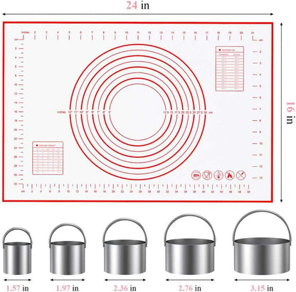 Biscuit Cutter Set, Dough Blender, Pastry Cutter, Biscuit Cutter, Dough Cutter,Pastry Cutter Set, Round Sifter,Baking Dough Tools for Cooking Cookies (3 Pcs/Set)