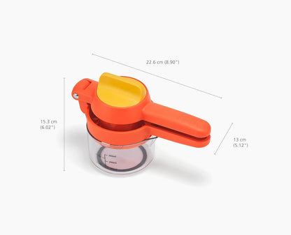 Joseph Joseph 20171 JuiceMax Dual-action Citrus Press, Yellow