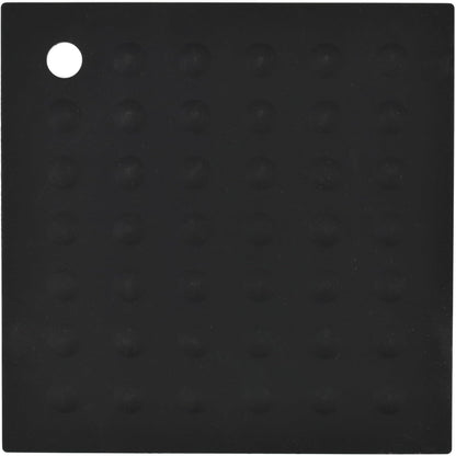 Lamson Original Silicone Hotspot - 7" x 7" Pot Holders for Kitchen, Black Hot Plate & Silicone Pad, Heat Resistant to 450°F, BPA Free, Dishwasher Safe, Slip Resistant, Professional Use