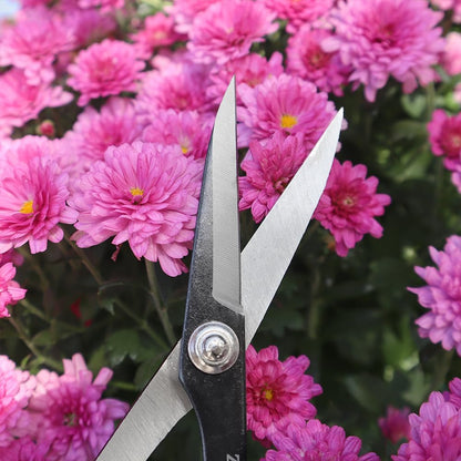 Zenport ZS105 Deluxe Scissors, 6.5-Inch Long, Horticulture & Craft Scissors with Durable Carbon Steel Blades, Precision Cutting of Plants, Garden, Fruit, and Craft Materials