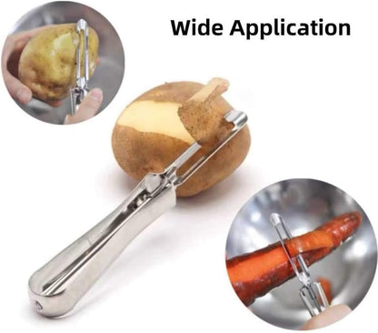 “Old-School” Professional Vegetable, Potato, Carrot Peeler – Stainless Steel body and blade (small)