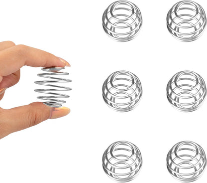 Polly Online Shaker Bottle Balls 6 Pcs Small Size 304 Stainless Steel Shaker Ball for Protein Shakes,Milkshake and Salad Dressing (Diameter 1.2inch)