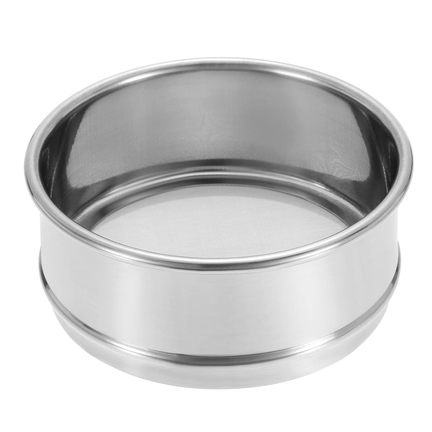 PATIKIL 150 Mesh Lab Sieve, 4" Diameter Test Sieve 304 Stainless Steel Wire Cloth (0.1mm) for Industrial Laboratory