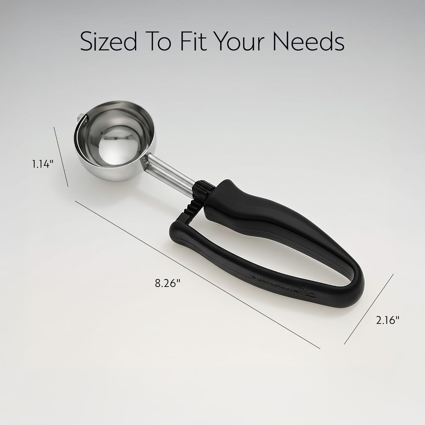 Restaurantware Ice Cream Scoop 1 Case 3.75 oz Stainless Steel Portioner Commercial Kitchen Tool Comfortable Grip Dishwasher-Safe Ambidextrous Handle