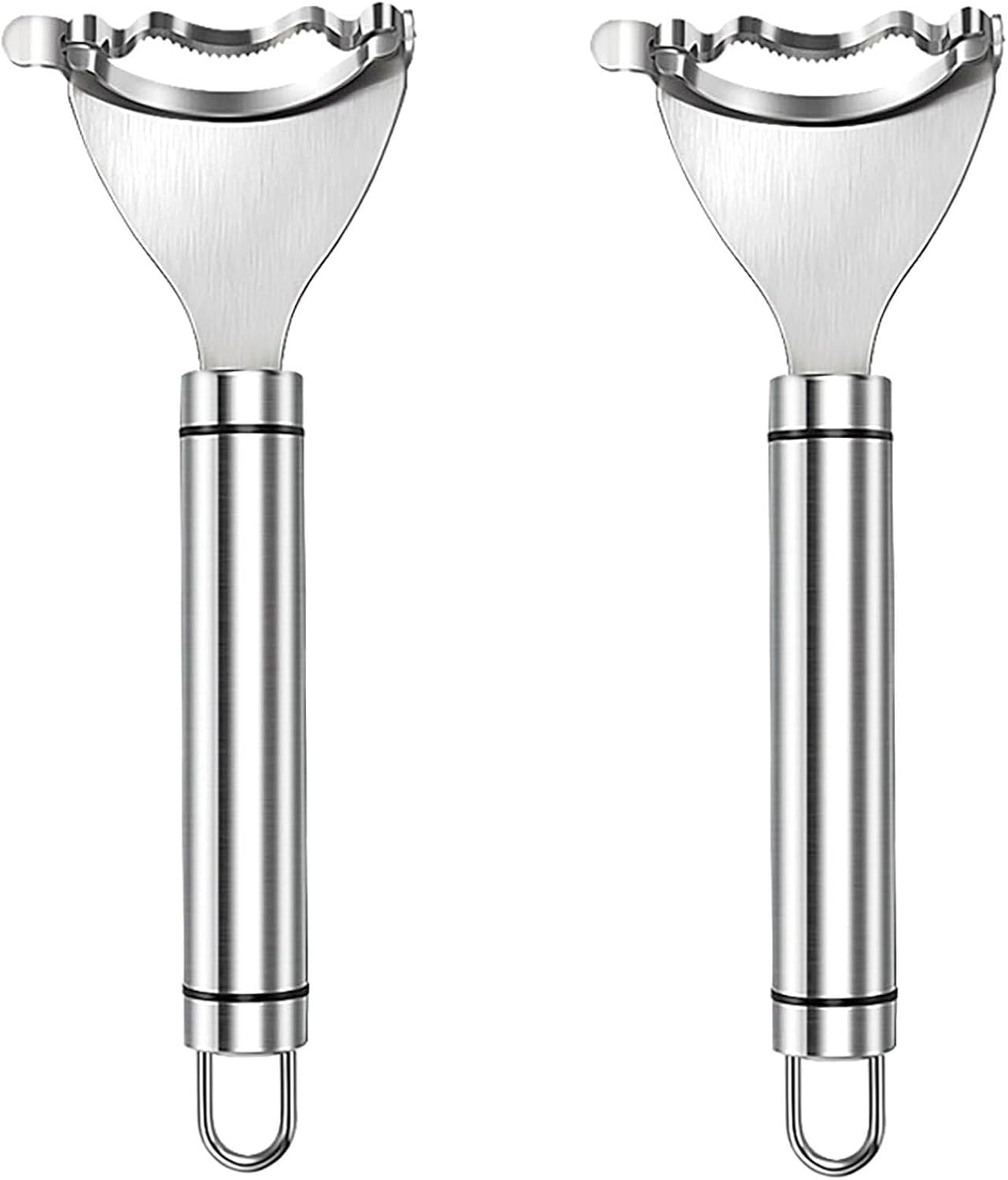 Corn Peeler, 2 Pcs 7 Inch Stainless Steel Corn Scraper for Corn Kernels Removes from Corn Cobs In Seconds (2)