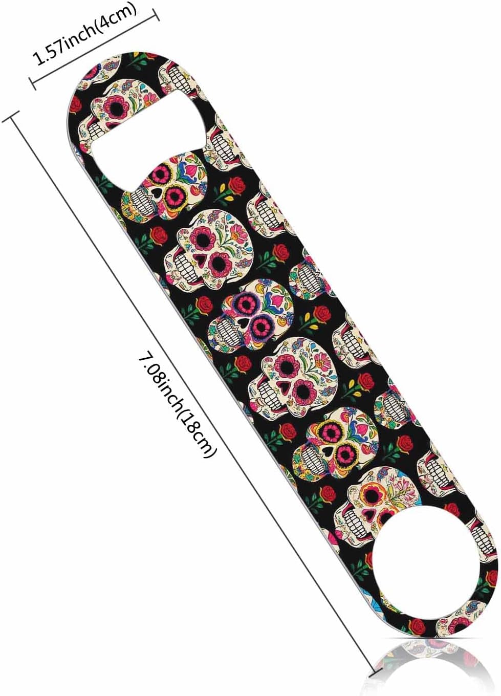 Animal Skin Texture Stainless Steel Bottle Opener Brown Black Beige Leopard Pattern Abstract Art Flat Beer Bottle Opener Keychain for Home Kitchen Bar Restaurant Party Birthday Gift