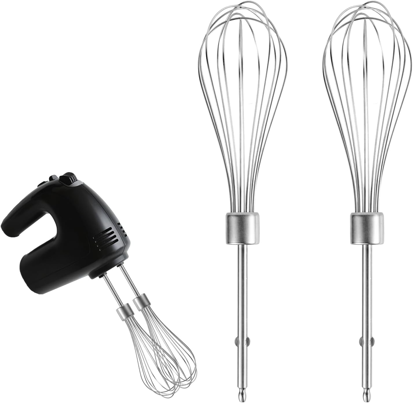 2pcs Hand Mixer Beaters Attachments Compatible with BLACK & DECKER, Universal Stainless Steel Electric Hand Mixer Whisk Replacement for Cooking and Baking