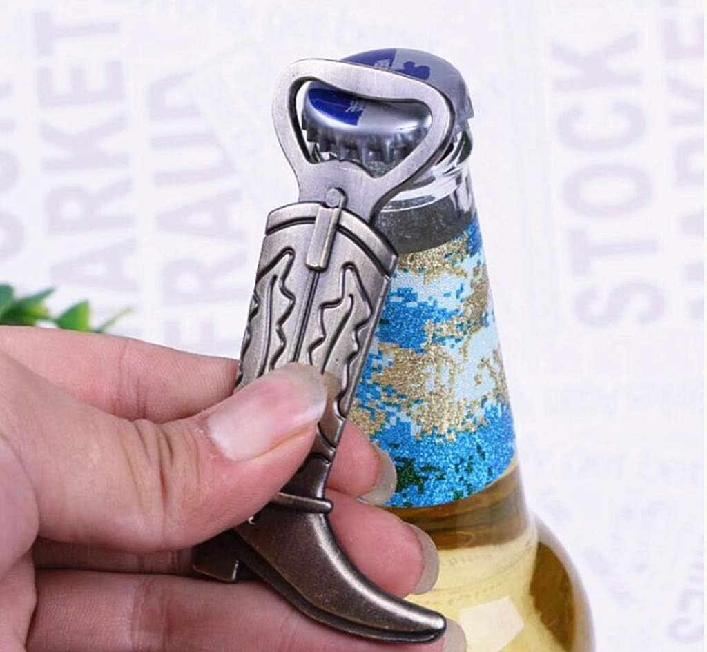 Cowboy Boot Bottle Opener for Wedding Party Favor (12pcs,Gold Tone)