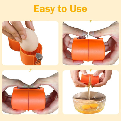 3Pcs Egg Shell Opener, Egg Peeler Tool for Eggs, Stainless Steel Eggshell Opener, Egg Topper Cutter Tool, Egg Cracker for Raw Eggs