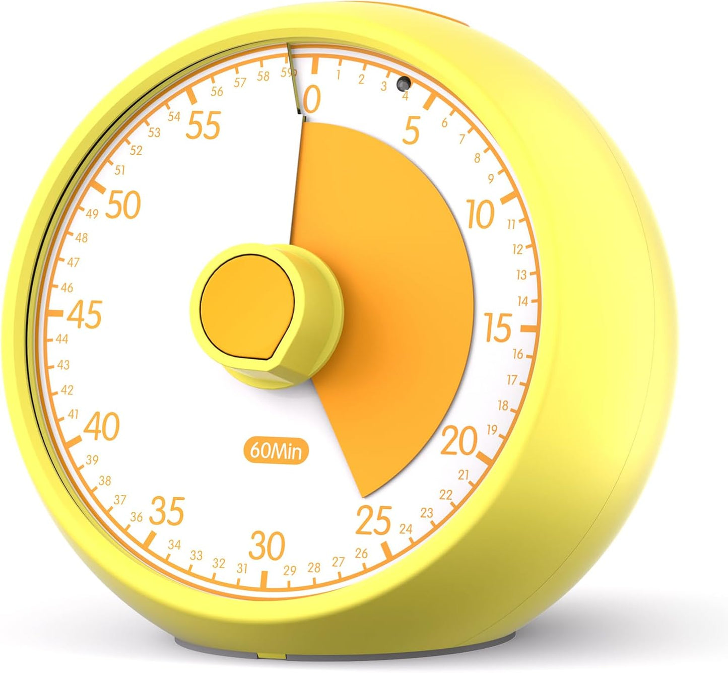 Conchstar Visual Timer for Kids 60-Minute - Countdown Timer with Optional Alarm, Focus Tool for ADHD & Autism, Time Management for Homework, Chores, Office, Kitchen, Teaching & Study Routines (Orange)