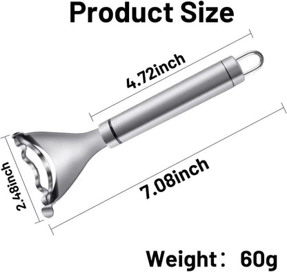 3Pcs Silver Magic Corn Cutter Peeler, corn peeler, Corn Stripper Cob Stripper Tool, Stainless Steel Corn Thresher, Corn Peeler with Ergonomic Handle, Graters, Peelers and Slicers