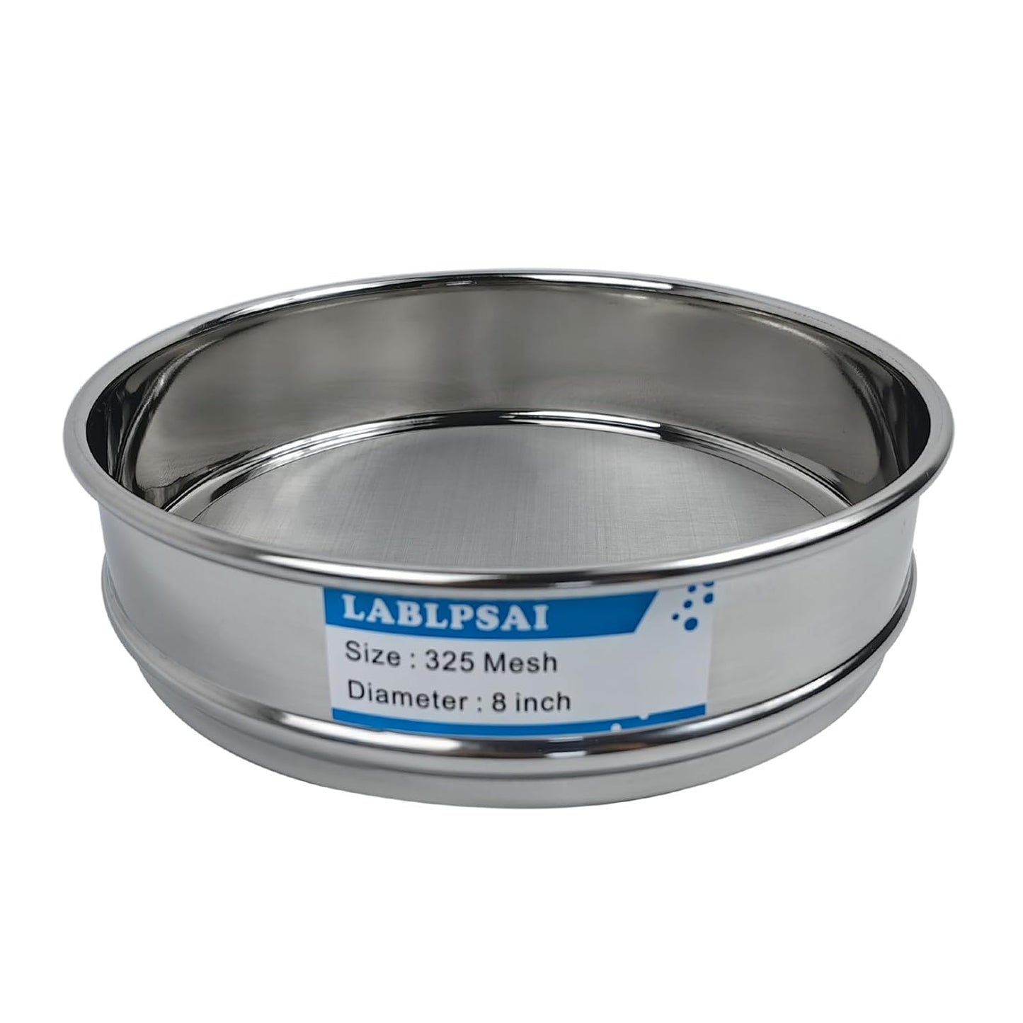 50 Mesh Lab Sieves 8" Diameter 304 Stainless Steel Wire Cloth Test Sieve for Industrial Laboratory Home