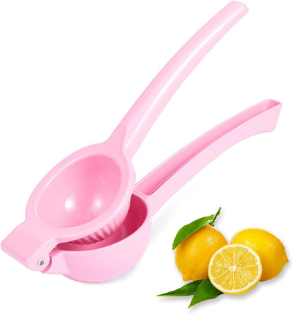 Y-ME Manual Juicer Citrus Lemon Squeezer, Fruit Juicer Lime Press Metal, Professional Hand Juicer Kitchen Tool(Yellow）