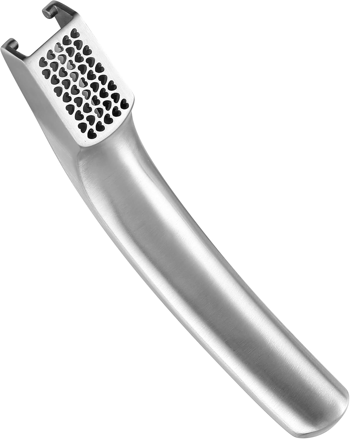 No Peeling Required Garlic Press Stainless Steel with Detachable Handle for Fine Mincing-Premium Garlic Mincer Tool, Rust-Proof, Easy to Clean, Dishwasher Safe Garlic Crusher with Lifetime Replacement