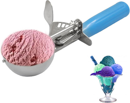 1pc Stainless Steel Ice Cream Scoop, 3.27oz Pink Cookie & Cupcake Scoop, Heavy Duty Muffin Scoop for Portion Control, Cookie Dough, Batter Dispensing