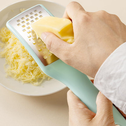Lemon Zester Grater with Handle - 2-Piece Lemon Zester & Cheese Grater for Parmesan, Ginger, Garlic, Nutmeg, Chocolate