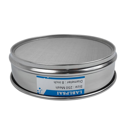 50 Mesh Lab Sieves 8" Diameter 304 Stainless Steel Wire Cloth Test Sieve for Industrial Laboratory Home