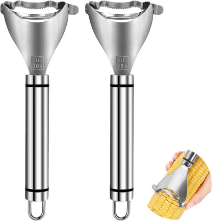 Corn Peeler, Corn Cob Stripper Tool, 304 Stainless Steel Corn Cob Remover, Quickly Remove Corn Kernels from Corn Cobs, Kichen Gadget