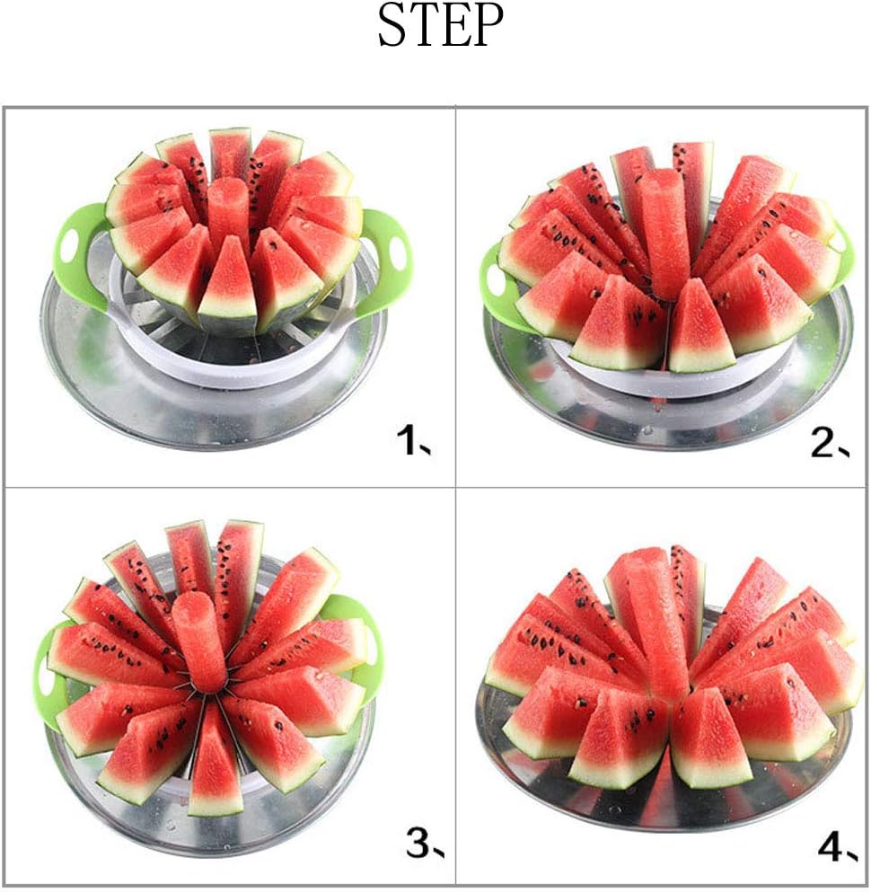 ZaH Melon Slicer Multifunctional Handheld Round Divider Watermelon Cutter Fruits Cutting Slicing Kitchen Tools