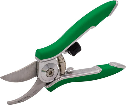 Dramm ColorPoint Stainless Steel Compact Garden Pruning Shears, Hand Pruner, Garden Clippers, with Heavy Duty Blade and Easy grip Handle, Yellow