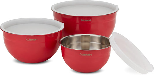 Cuisinart Mixing Bowl Set, Stainless Steel, 3-Piece, CTG-00-SMB