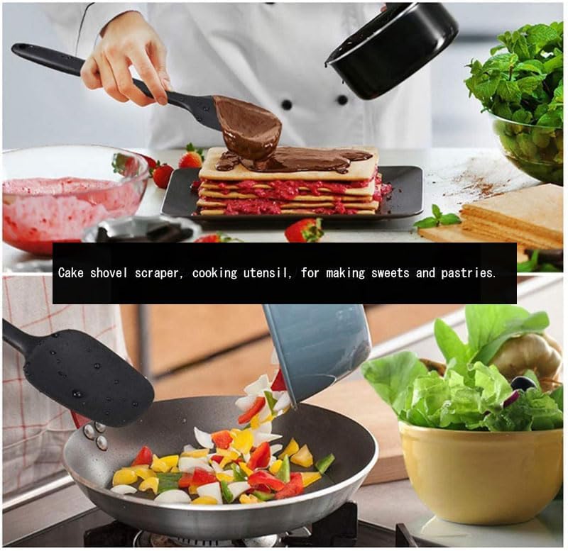 6-Piece Silicone Spatula Set | One-Piece Seamless | Heat-Resistant | Nonstick Safe (Pink)