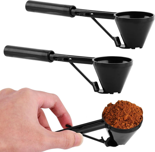 2PCS Measuring Scoop with Funnel for Water Bottles,10g Coffee Scoop-Funnel for K/Cups,Small-Funnel Scooper for Filling Formula Protein Powder Slide Bottom Scoop for Water Bottle